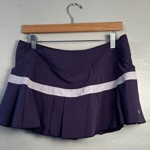 Nike Dri-Fit Pleated Tennis skirt Skort Size large Purple